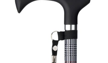 MultiMotion wandelstok opvouwbaar - Zwart/wit motief