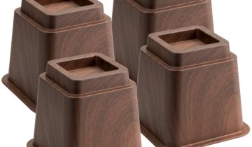 MultiMotion bedverhogers 13 cm - Hout print