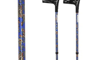MultiMotion elleboogkrukken met print - Paisley blauw