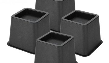 MultiMotion bedverhogers 8 cm - Zwart