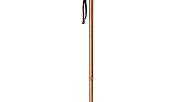 MultiMotion wandelstok met anatomisch handvat - Links - Bruin