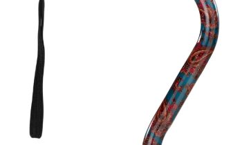 MultiMotion wandelstok met offset handvat - Groen Paisley