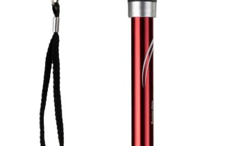 MultiMotion wandelstok met siliconen handvat - Rood