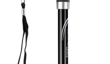MultiMotion wandelstok met siliconen handvat - Zwart