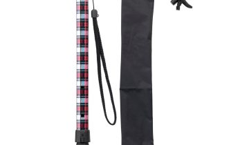 MultiMotion wandelstok telescopisch - Rood geruit