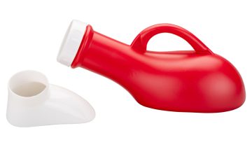 MultiMotion Urinaal unisex met schroefdop - Rood