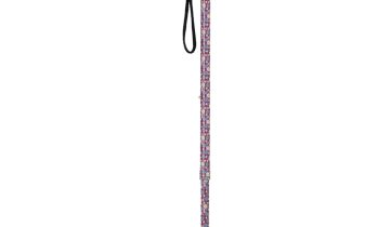 MultiMotion wandelstok met volledige print- Bloemen rood