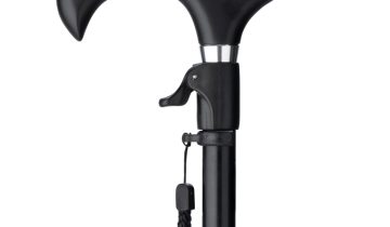 MultiMotion wandelstok met drukknop bediening - Zwart
