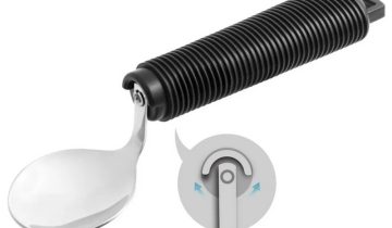 MultiMotion Meebewegende lepel met verdikt handvat - Zwart