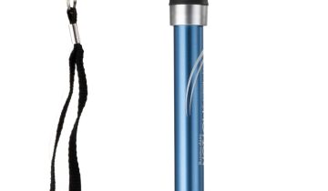 MultiMotion wandelstok met siliconen handvat - Blauw