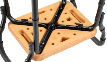 MultiMotion douchekruk met armsteunen - Lichte houtprint