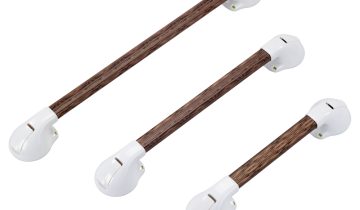 MultiMotion Wandbeugel met zuignappen, houtprint - 30 cm