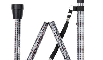 MultiMotion wandelstok opvouwbaar - Zwart/wit motief