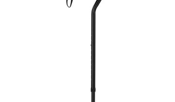 MultiMotion wandelstok met offset handvat - Zwart