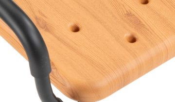 MultiMotion douchekruk met armsteunen - Lichte houtprint