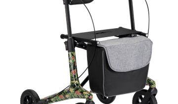 MultiMotion Carbon rollator - Bloemen print - M