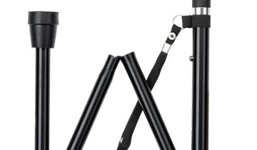 MultiMotion wandelstok opvouwbaar - Zwart