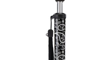 MultiMotion wandelstok telescopisch - Zwart paisley