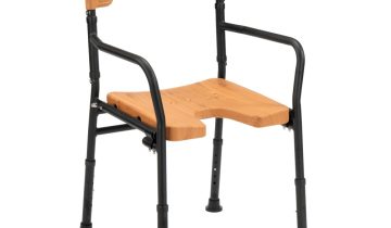 MultiMotion douchestoel opvouwbaar - Lichte houtprint