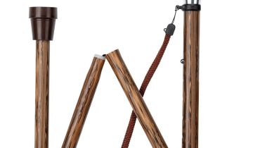 MultiMotion wandelstok opvouwbaar - Hout print