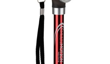 MultiMotion wandelstok met siliconen handvat - Rood