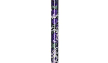 MultiMotion elleboogkrukken met print - Bloemen paars
